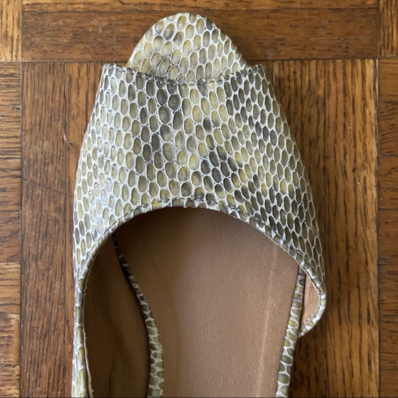 About Arianne snakeskin sandals open toe sling backs Made in Spain - Picture 6 of 6